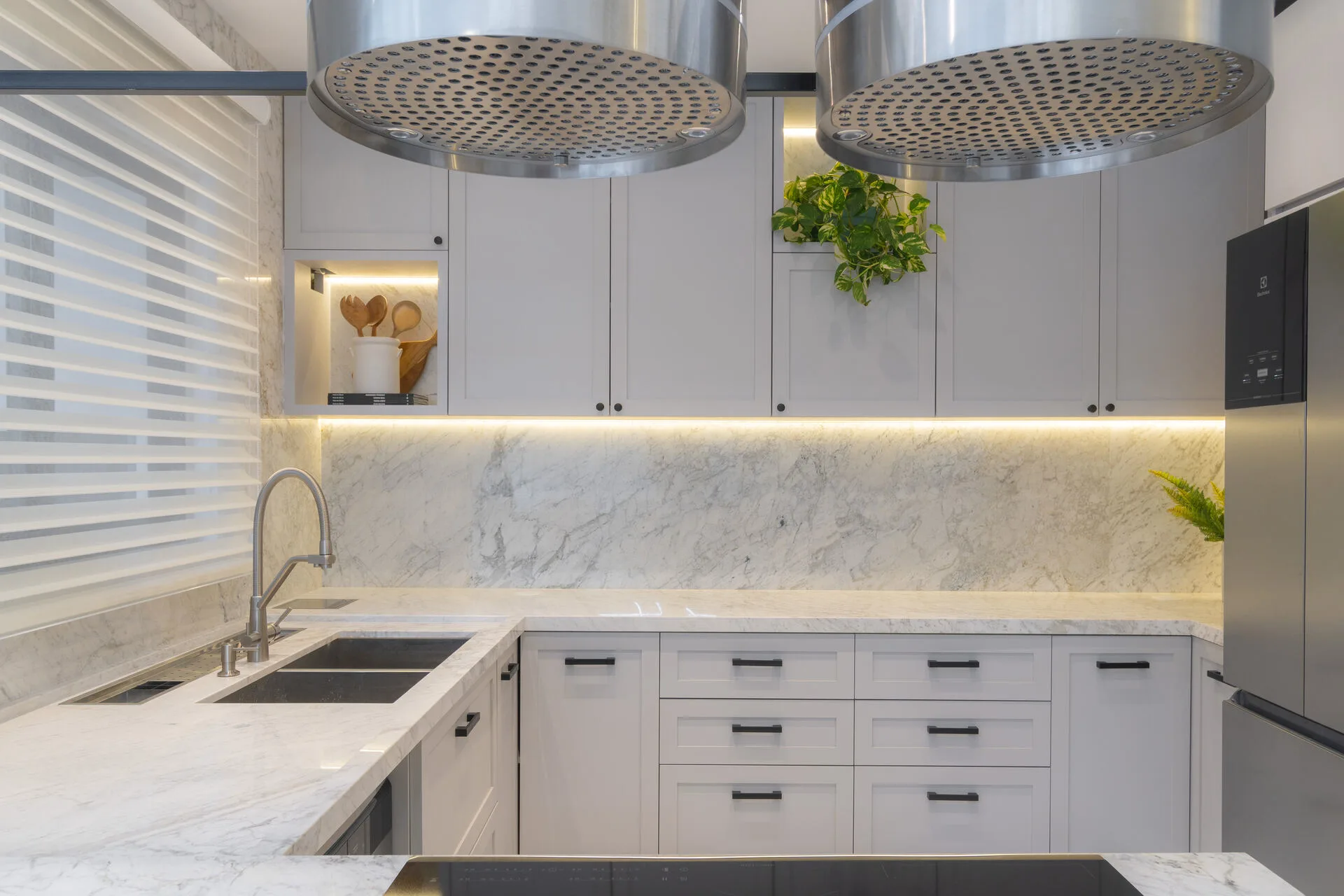 Cozinha com Mármore Carrara