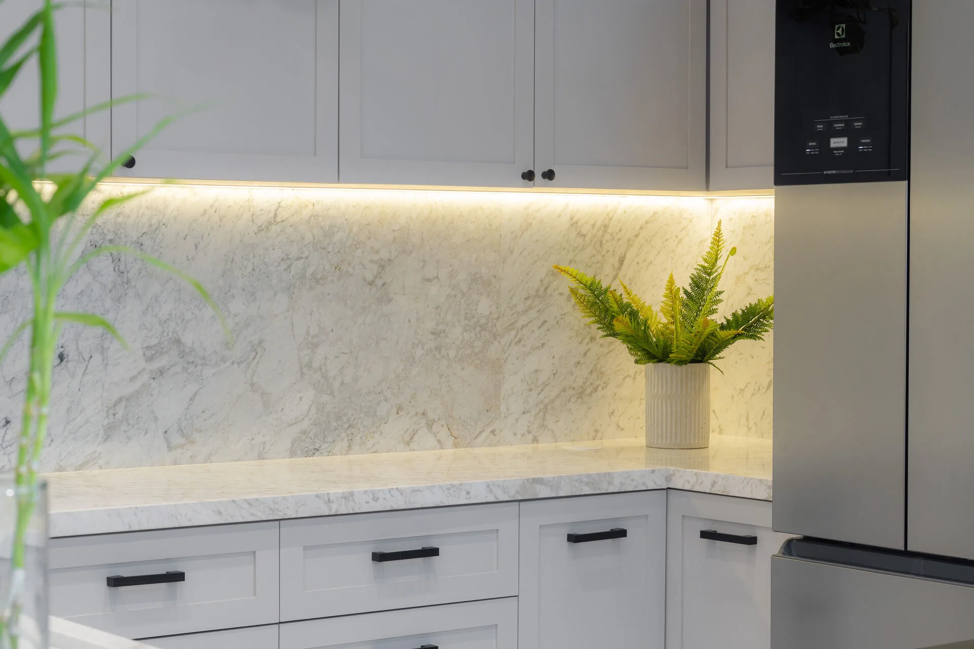 Backsplash com Iluminação