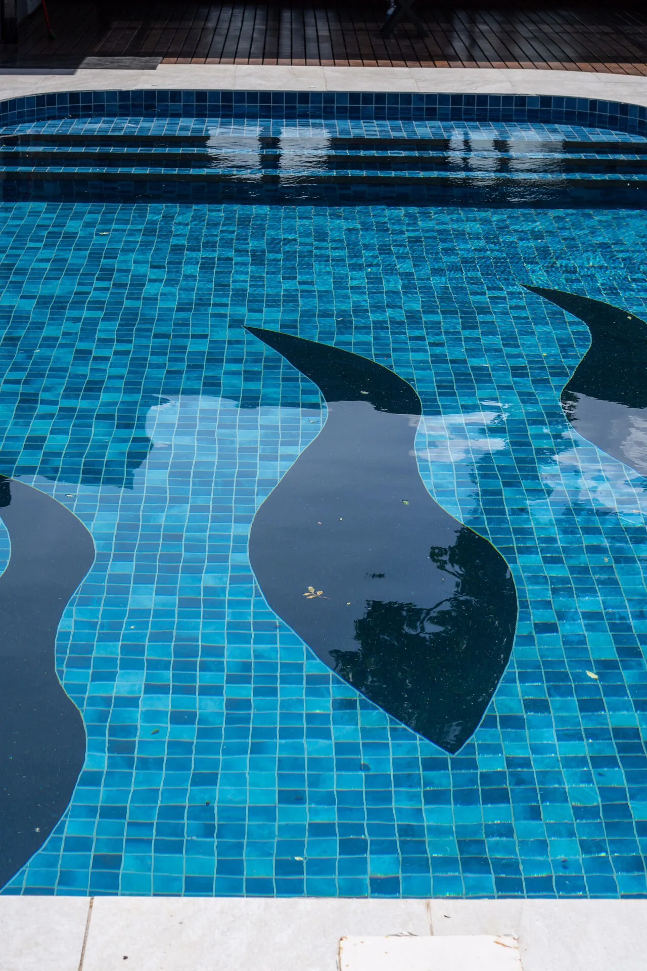 Piscina com Mosaico Artístico