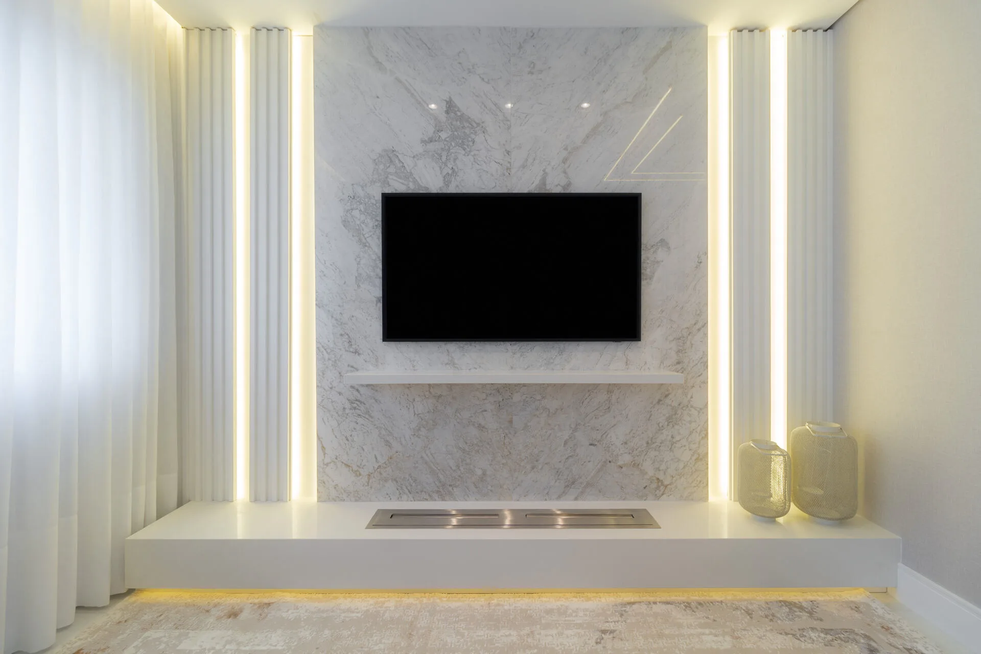 Painel de TV em Mármore